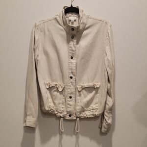 WONDERLY Cream Colored Utility Jacket - Size Medium